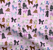 Load image into Gallery viewer, Poodle party Satin Scrunchie