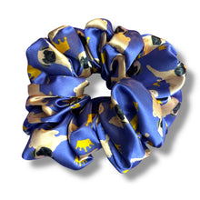 Load image into Gallery viewer, Pugs and Crowns Satin Scrunchie