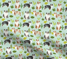 Load image into Gallery viewer, Australian Shepherd with cacti Satin Scrunchie