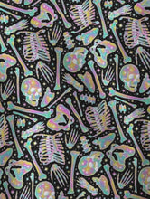 Load image into Gallery viewer, Rainbow bones Satin Scrunchie