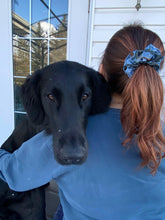 Load image into Gallery viewer, Flat Coat Retriever Satin Scrunchie