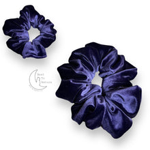 Load image into Gallery viewer, Royal purple velvet Scrunchie