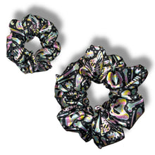 Load image into Gallery viewer, Rainbow bones Satin Scrunchie