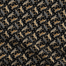 Load image into Gallery viewer, German Shepherd on black Satin Scrunchie