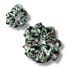 Load image into Gallery viewer, Bernese Mountain Dog floral Satin Scrunchie