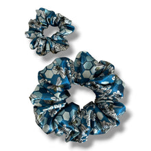 Load image into Gallery viewer, Blue Bees Satin Scrunchie