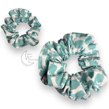 Load image into Gallery viewer, Blue mini dachshund Scrunchie