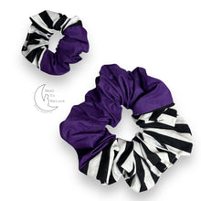 Load image into Gallery viewer, Purple beetlejuice scrunchie