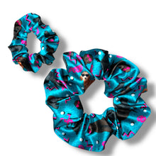 Load image into Gallery viewer, Groovy Doodle Satin Scrunchie