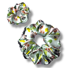 Load image into Gallery viewer, Australian Shepherd with cacti Satin Scrunchie