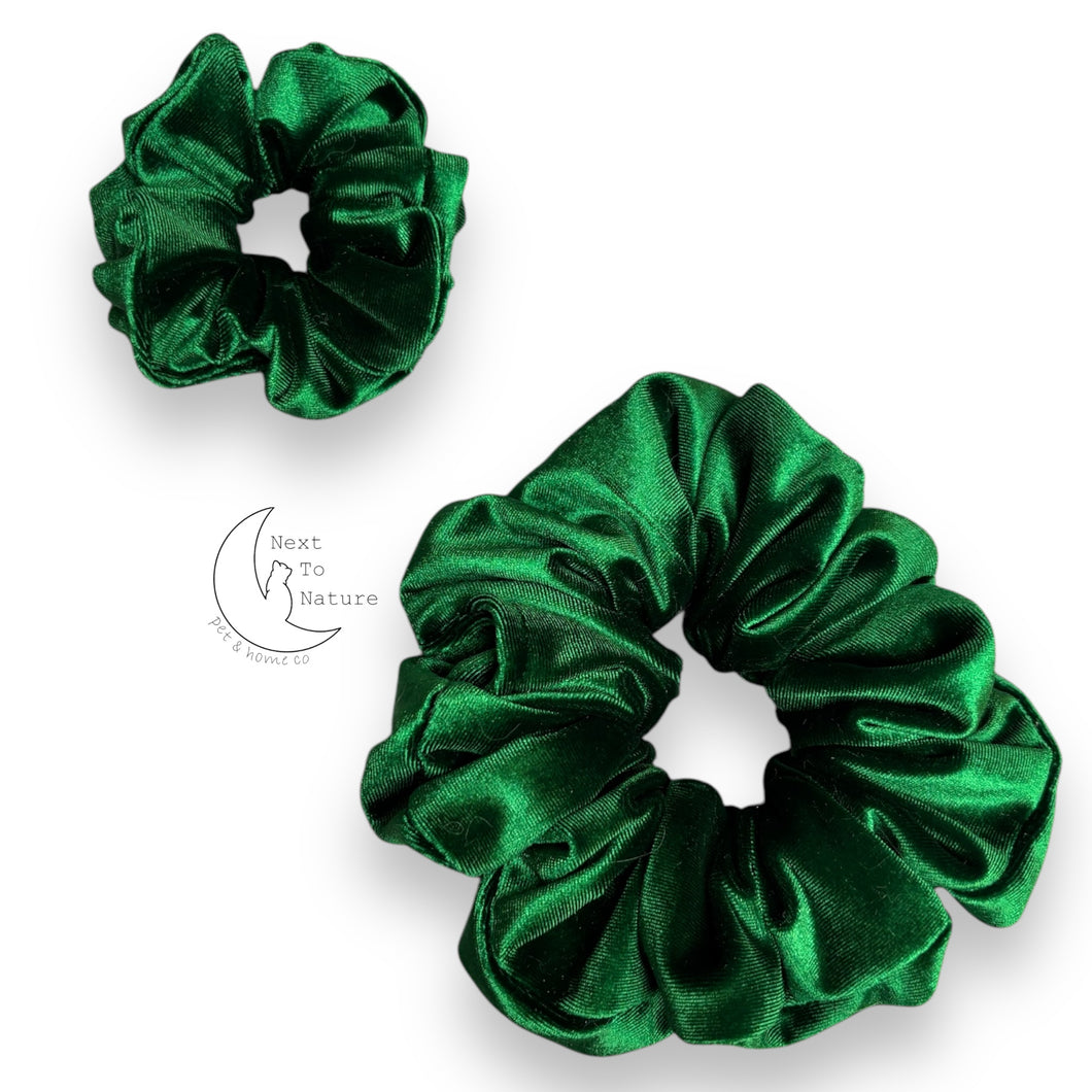 Evergreen velvet Scrunchie