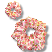 Load image into Gallery viewer, Sweet Strawberries Satin Scrunchie
