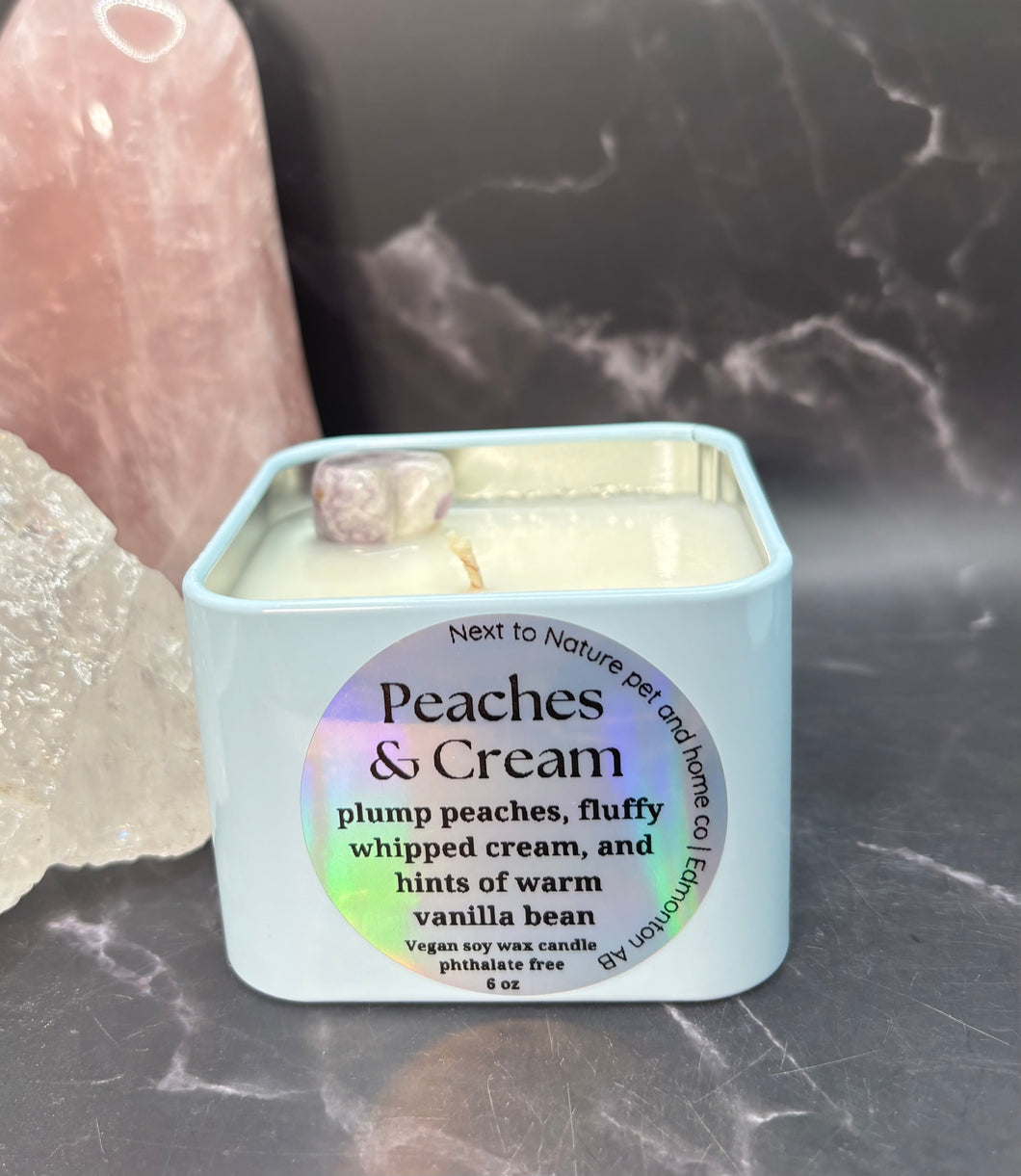 Peaches and Cream Peen Candle