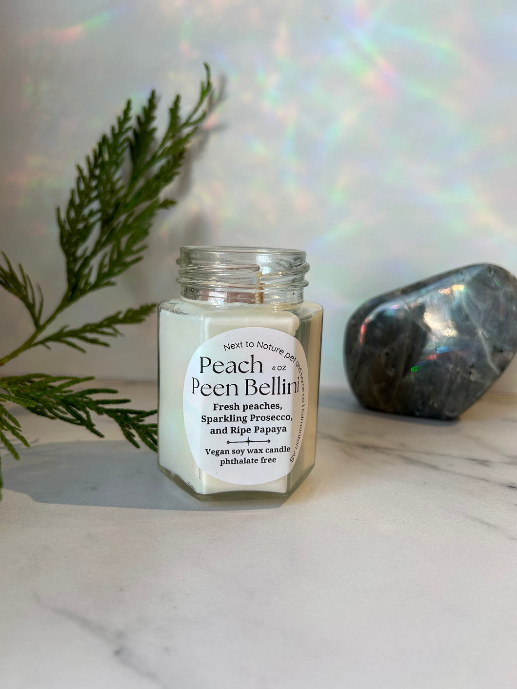 Peach Peen Bellini Peen Candle