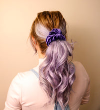 Load image into Gallery viewer, Royal purple velvet Scrunchie
