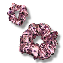 Load image into Gallery viewer, Halloween Dino’s Satin Scrunchie
