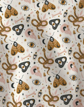 Load image into Gallery viewer, Witchy boho Satin Scrunchie
