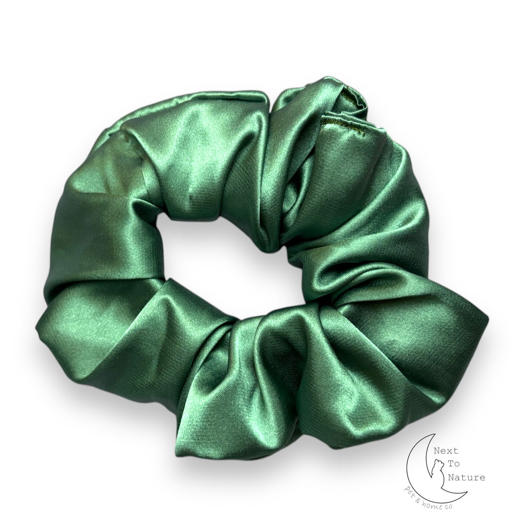 Sage satin Scrunchie