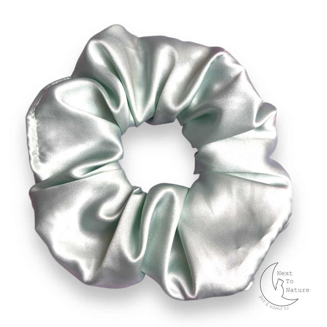 Mint satin Scrunchie