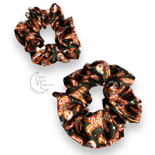 Load image into Gallery viewer, Skeleton gingerbread Satin Scrunchie
