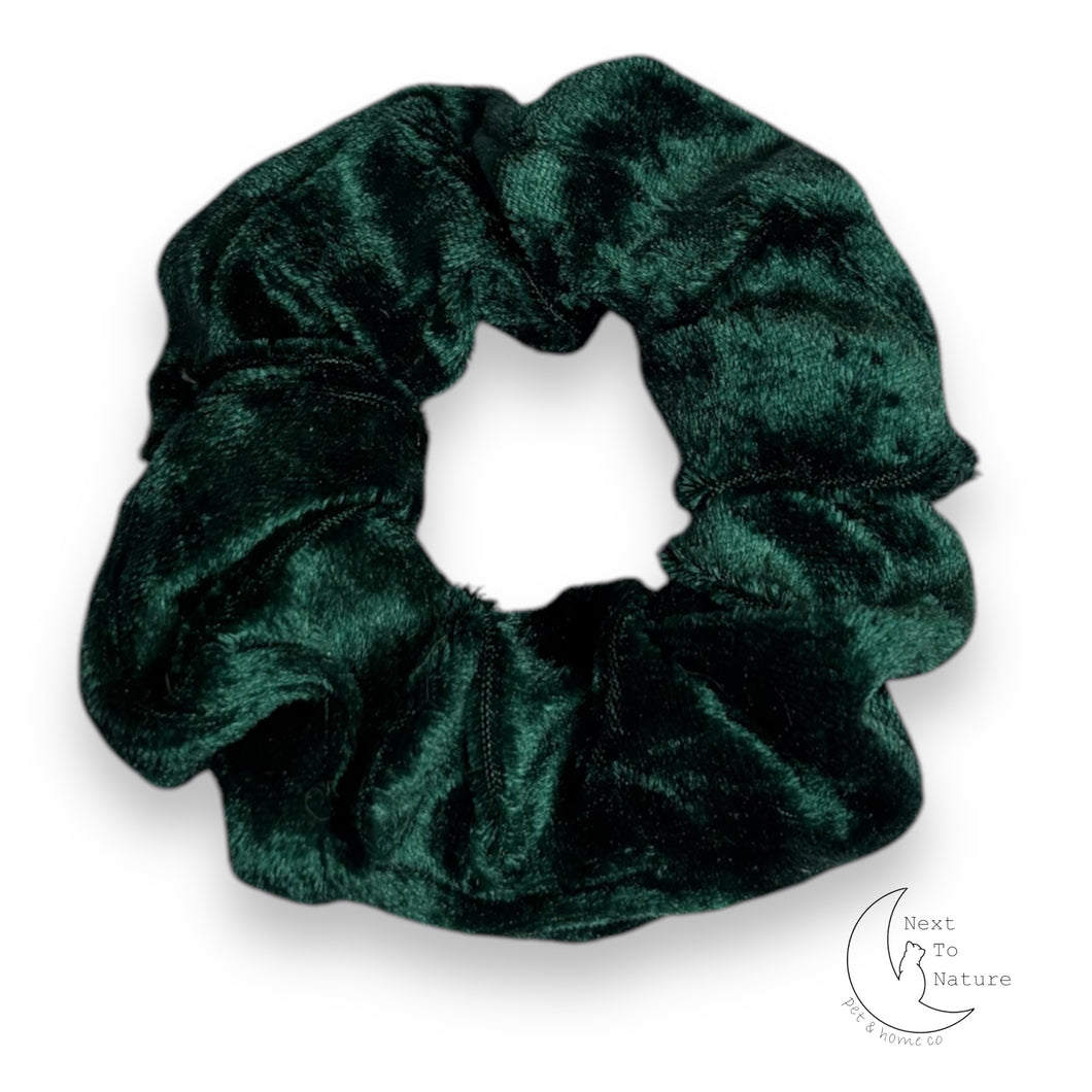Forrest green velvet Scrunchie