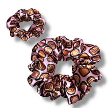 Load image into Gallery viewer, Box of Chocolates Satin Scrunchie
