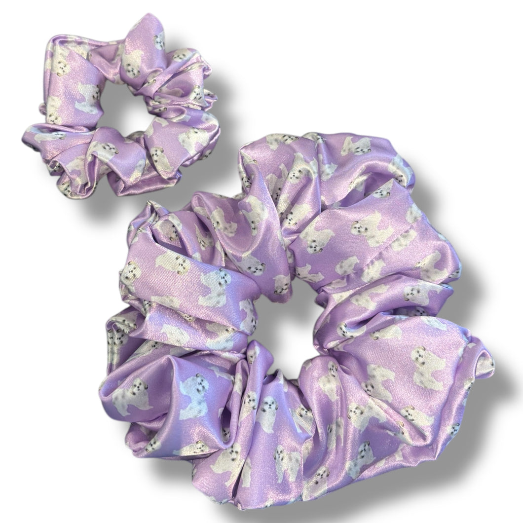 Shitzu Satin Scrunchie